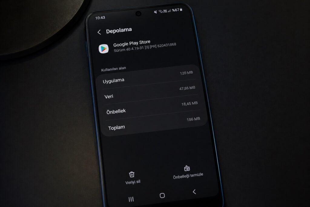 Android cache temizleme ayarları