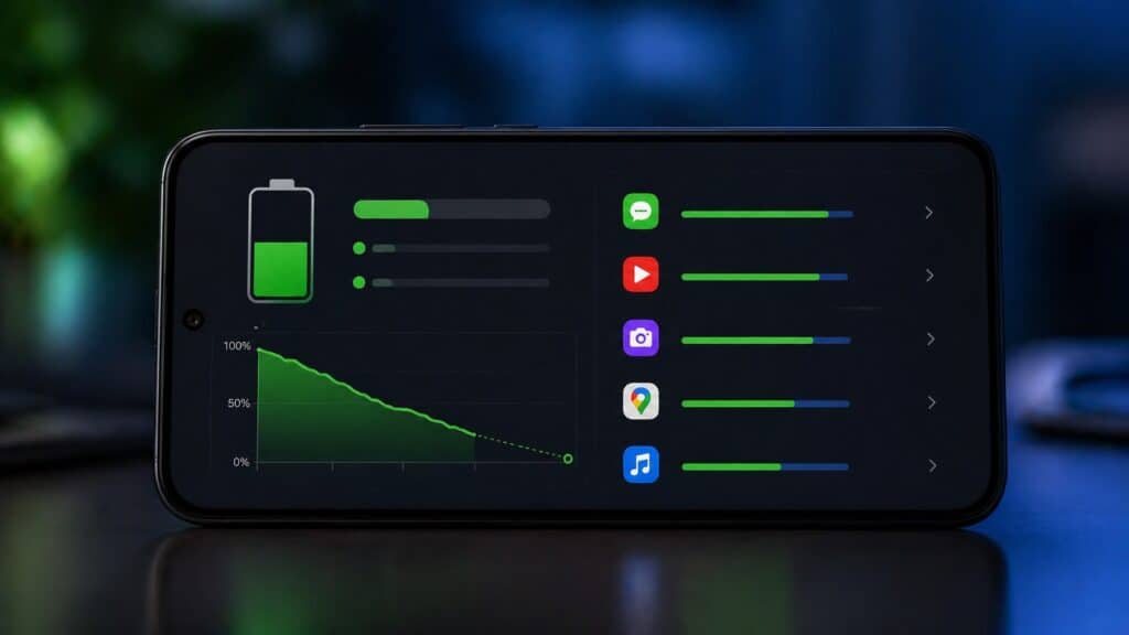 Android telefonda pil kullanım grafiği ve arka planda şarj tüketen uygulamaların kontrolü